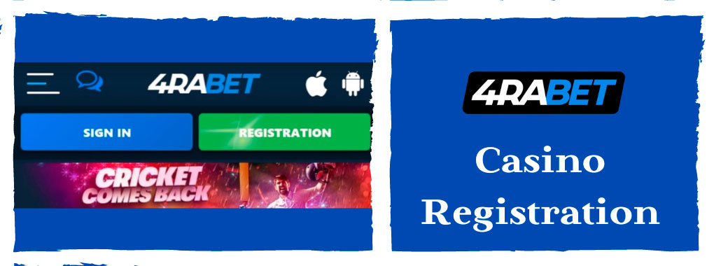 registration on the casino site 4rabet
